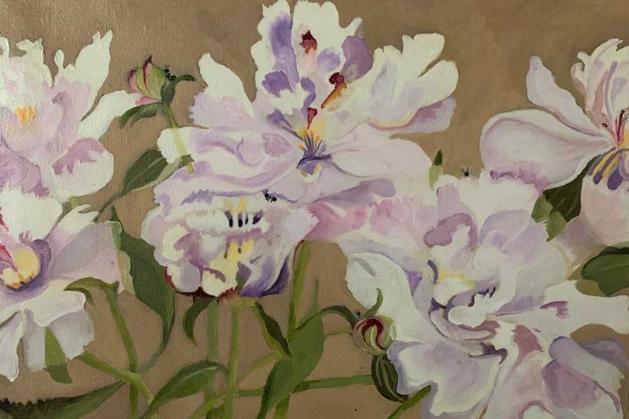 Painting of Flowers by Lynn Heckathorn