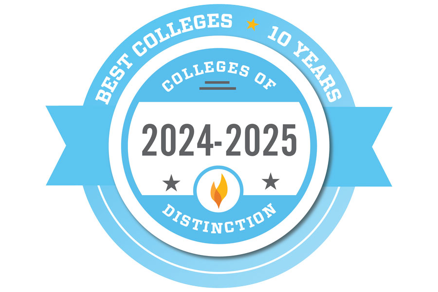 Badge for 10 years as a college of distinction