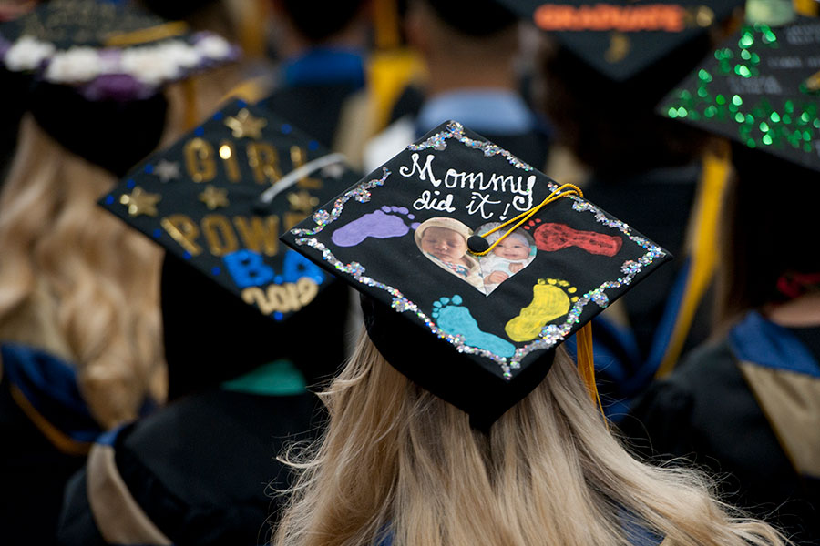 Decorated graduation cap