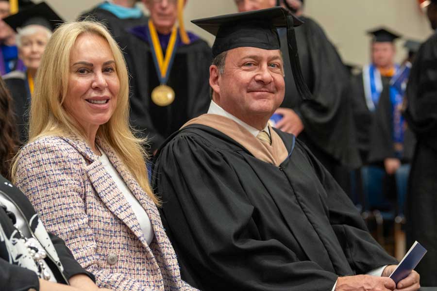 Thomas Cole at commencement 2024