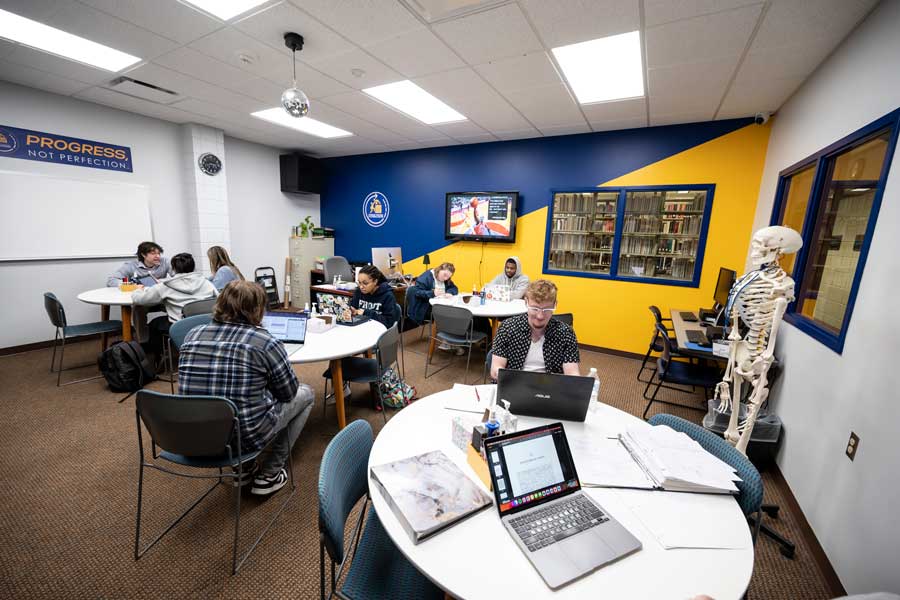 Students studying in the Success Center