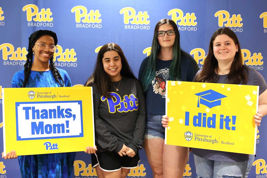 Students at graduation central