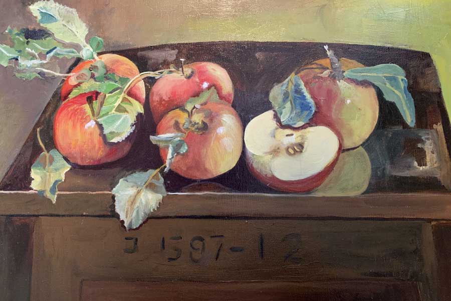 Painting of Fruit by Lynn Heckathorn