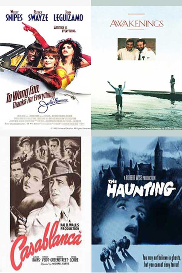 Collage of some of the films being shown