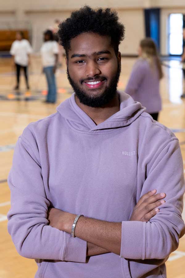 Mohamed Awadstanding in gym