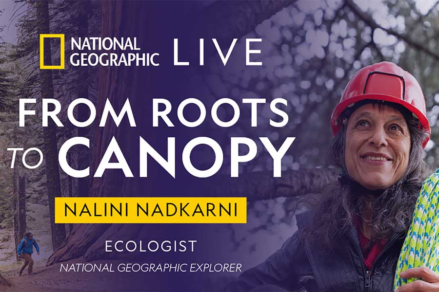 Nalini Nadkarni on roots to canopy poster