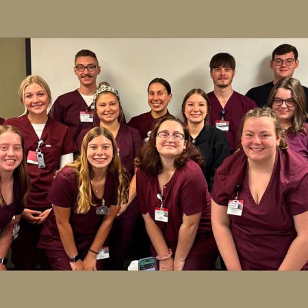 A group of Radiological Science students